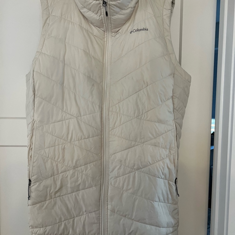Columbia Women's Off-White Quilted Vest